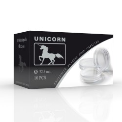 UNICORN 10er Pack M�nzkapseln Innendurchmesser 32,5 mm