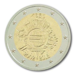 2 Euro Gedenkm�nze Belgien 2012 - 10 Jahre Euro Bargeld pfr. lose