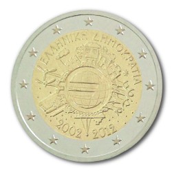 2 Euro Gedenkm�nze Griechenland 2012 - 10 Jahre Euro Bargeld pfr. lose