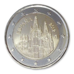 2 Euro Gedenkm�nze Spanien 2012 - Kathedrale von Burgos pfr. lose