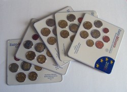 Kursm�nzensatz Deutschland 2002 A - J - stempelglanz