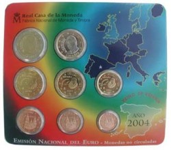 Kursm�nzensatz Spanien 2004 - Jahressatz ST