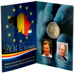 2 Euro M�nze Belgien 2005 Vertragserneuerung pfr. im Blister