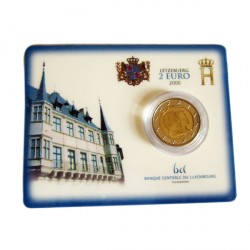 2 Euro Coincard Luxemburg 2006 Grossherzog Guillaume BU