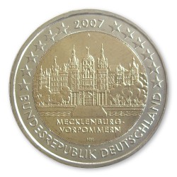 5x2 Euro Gedenkm�nzen Deutschland 2007 A-J - Schloss Schwerin pfr. lose