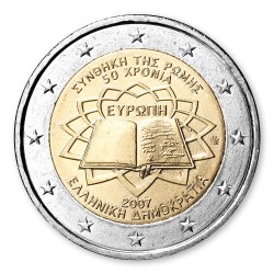 Griechenland 2007 2 Euro M�nze pfr., 50 Jahre r�mische Vertr�ge, lose