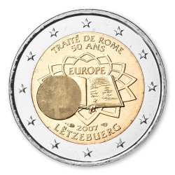 2 Euro Gedenkm�nze Luxemburg 2007 - R�mische Vertr�ge pfr.
