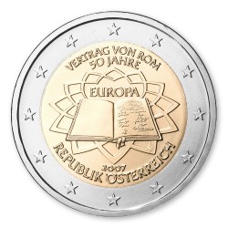 �sterreich 2007 2 Euro M�nze pfr., 50 Jahre r�mische Vertr�ge, lose