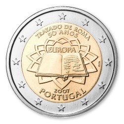 2 Euro Gedenkm�nze Portugal 2007 - 50 Jahre R�mische Vertr�ge pfr. lose
