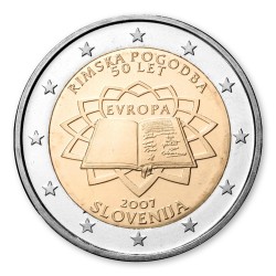 2 Euro Gedenkm�nze Slowenien 2007 - 50 Jahre r�mische Vertr�ge pfr.
