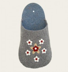 Einsteckpantoffel "Blume" gro�