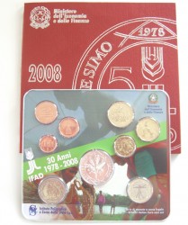 Offizieller Euro Kursm�nzensatz Italien 2008+5 Euro Sonderm�nze