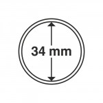 M�nzkapseln Innendurchmesser 34 mm 10er-Pack