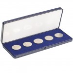 M�nzetui blau, f�r M�nzen bis 60 mm � mehrfach