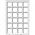 M�nztableau f�r 24 M�nzen bis45 mm � 2er-Pack