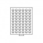 M�nzbox 54 runde F�cher mit 25,75 mm �