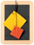 Schiefertafel Schwamm/Lappen