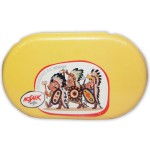 Kinderbrotdose mit Sticker in gelb