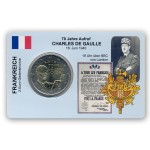 2 EUR limitierte Info-Coincard Frankreich 2010 - Appell vom 18.Juni pfr.