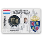 2 EUR limitierte Info-Coincard Luxemburg 2010 - Wappen Gro�herzog pfr.