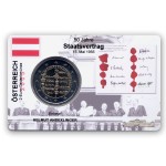 2 EUR limitierte Info-Coincard �sterreich 2005 - 50 Jahre Staatsvertrag pfr.