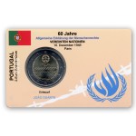 2 EUR limitierte Info-Coincard Portugal 2008 - 60 Jahre Menschenrechte pfr.
