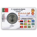 2 EUR limitierte Info-Coincard  Portugal 2009 - 2. Lusophonische Spiele pfr.