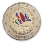 Farbige 2 Euro Sonderm�nze Slowakei 2011 - Visegrad pfr.