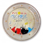 Farbige 2 Euro Sonderm�nze Frankreich 2011 - Fete de la Musique pfr.