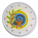Farbige 2 Euro Sonderm�nze Griechenland 2011 - Special Olympics pfr.
