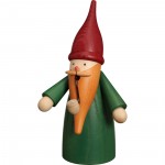 R�ucherfigur "Traditionswichtel" ca. 16 cm gr�n