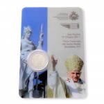 2 Euro Coincard San Marino 2011 - Papstbesuch Benedikt XVI., pfr.