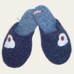 Mini-Pantoffeln in der Farbe blau