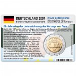 M�nzkarte f�r 2-Euro Gemeinschaftsm�nze Deutschland A 2007