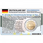 M�nzkarte f�r 2-Euro Gemeinschaftsm�nze Deutschland J 2007