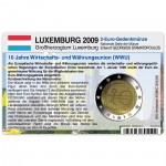 M�nzkarte f�r 2-Euro Gemeinschaftsm�nze Luxemburg 2009