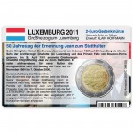 M�nzkarte f�r 2-Euro Gedenkm�nze Luxemburg 2011