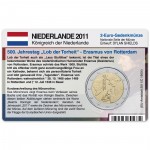 M�nzkarte f�r 2-Euro Gedenkm�nze Niederlande 2011
