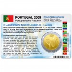 M�nzkarte f�r 2-Euro Gedenkm�nze Portugal 2009