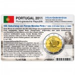 M�nzkarte f�r 2-Euro Gedenkm�nze Portugal 2011