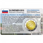 M�nzkarte f�r 2-Euro Gedenkm�nze Slowenien 2010