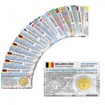 Set - alle M�nzkarten von 2008 f�r 2-Euro Gedenkm�nzen