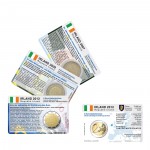 Set - alle M�nzkarten Irland f�r 2-Euro Gemeinschaftsm�nze