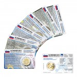Set - alle M�nzkarten Slowenien f�r 2-Euro Gedenkm�nzen