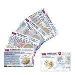 Set - alle M�nzkarten Slowakei f�r 2-Euro Gedenkm�nzen
