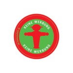 Aufkleber Wegweiser Ampelmann - Keine Werbung