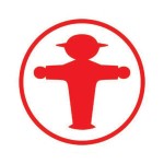 Aufkleber Wegweiser Steher - Ampelmann