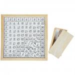 Lernspieltafel - Einmaleins Pythagorastafel aus Holz - Montessori