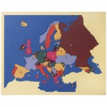 Lernspielpuzzle Europakarte aus Holz - Montessori