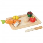 Holzspielzeug Gem�se-Set f�r die Kinderk�che